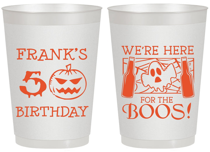 Personalized Birthday 20 oz Frosted Cups - 50th Halloween | 20157