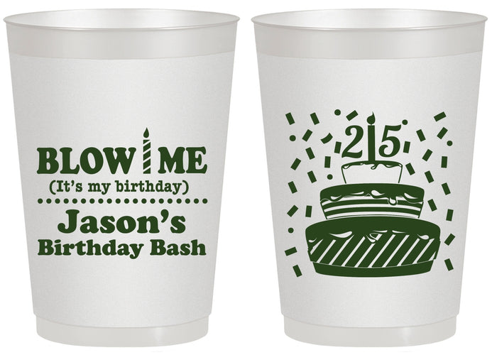 Personalized Birthday 20 oz Frosted Cups - 25th | 20169