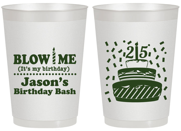 Personalized Birthday 20 oz Frosted Cups - 25th | 20169