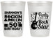 Personalized Birthday 20 oz Frosted Cups - 50th Rock Star | 20173
