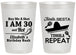 Personalized Birthday 20 oz Frosted Cups - 30th Fiesta Siesta Tequila | 20177