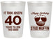Personalized Birthday 20 oz Frosted Cups - 40th Stud Muffin | 20183