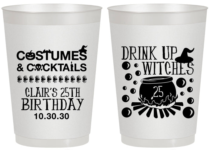 Personalized Birthday 20 oz Frosted Cups - 25th Halloween | 20184