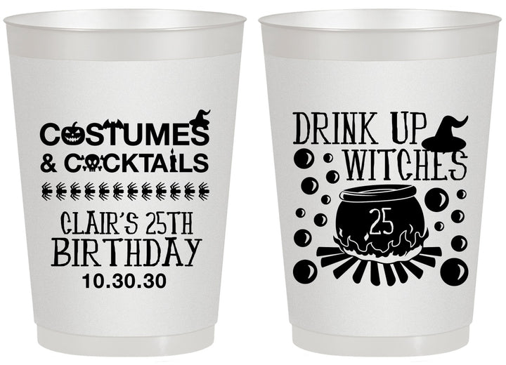 Personalized Birthday 20 oz Frosted Cups - 25th Halloween | 20184