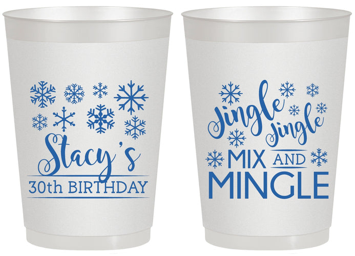 Personalized Birthday 20 oz Frosted Cups - 30th Christmas | 20188