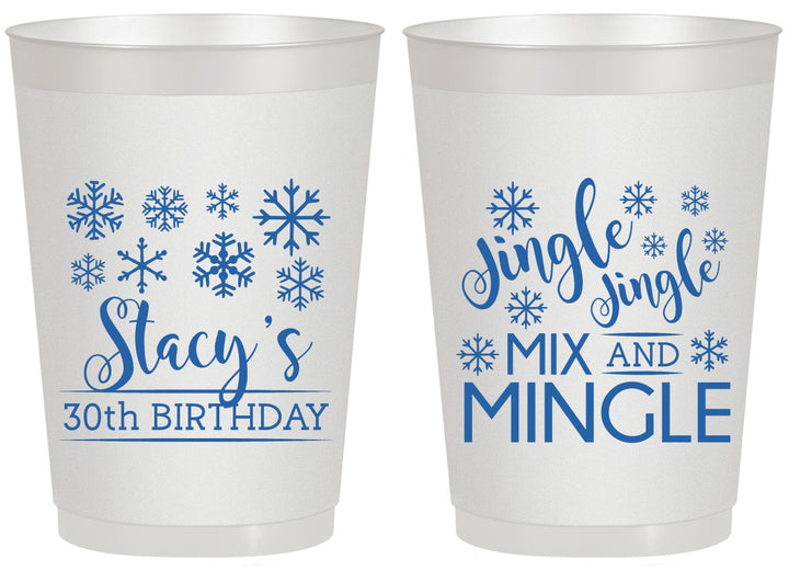 Personalized Birthday 20 oz Frosted Cups - 30th Christmas | 20188