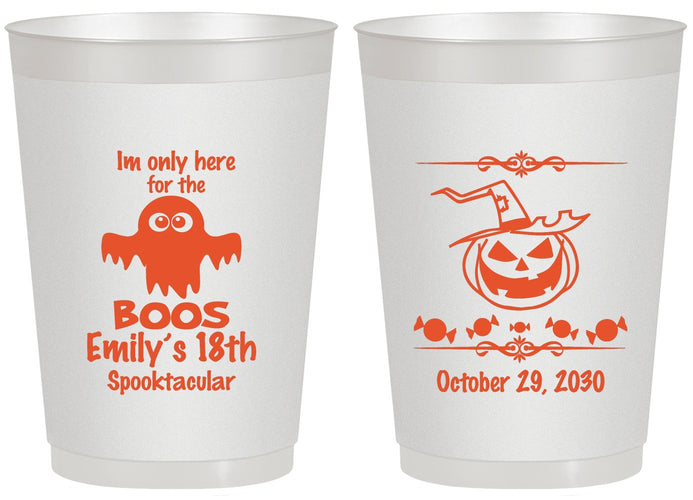 Personalized Birthday 20 oz Frosted Cups - 18th Halloween | 20199