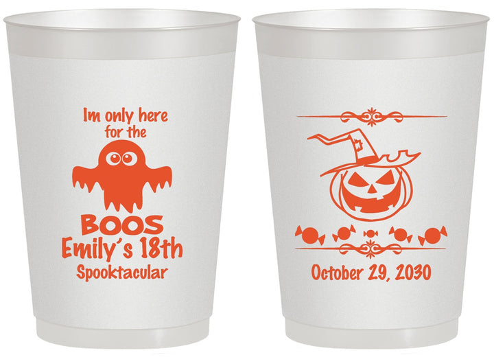Personalized Birthday 20 oz Frosted Cups - 18th Halloween | 20199