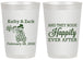 Personalized Wedding 20 oz Frosted Cups - Happily Ever After Tractor | 202