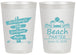 Personalized Birthday 20 oz Frosted Cups - 65th Beach | 20210