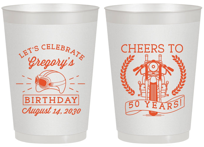 Personalized Birthday 20 oz Frosted Cups - Cheers To 50 Years | 20220