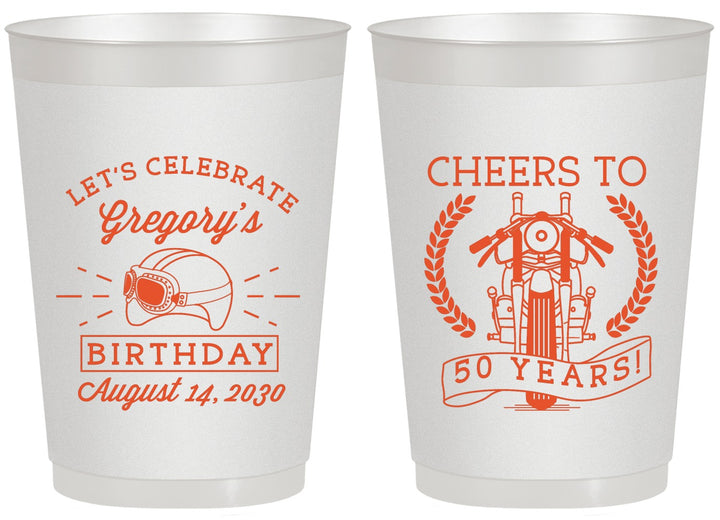 Personalized Birthday 20 oz Frosted Cups - Cheers To 50 Years | 20220