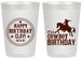 Personalized Birthday 20 oz Frosted Cups - Cowboy | 20229