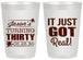 Personalized Birthday 20 oz Frosted Cups - 30th | 20235