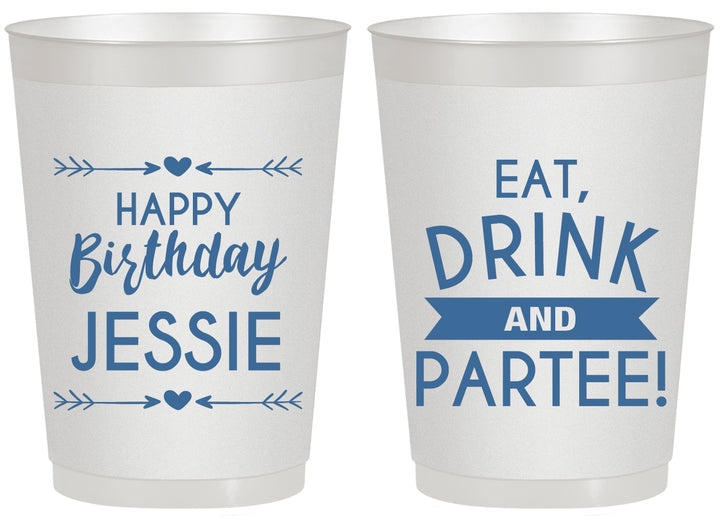 Personalized Birthday 20 oz Frosted Cups - Eat Drink Partee | 20241