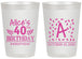 Personalized Birthday 20 oz Frosted Cups - 40th | 20258