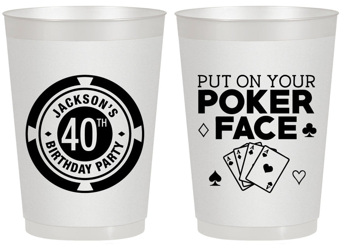Personalized Birthday 20 oz Frosted Cups - 40th Las Vegas | 20261