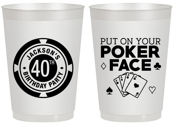 Personalized Birthday 20 oz Frosted Cups - 40th Las Vegas | 20261