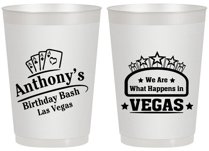 Personalized Birthday 20 oz Frosted Cups - Las Vegas | 20264