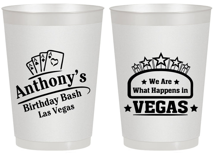 Personalized Birthday 20 oz Frosted Cups - Las Vegas | 20264