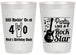 Personalized Birthday 20 oz Frosted Cups - 40th Rock Star | 20266