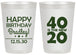 Personalized Birthday 20 oz Frosted Cups - 40 Is The New 20 | 20269