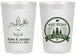 Personalized Wedding 20 oz Frosted Cups - The Hunt Is Over | 203