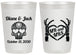 Personalized Wedding 20 oz Frosted Cups - Mr And Mrs Sugar Skull | 205