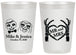 Personalized Wedding 20 oz Frosted Cups - Mr And Mrs Halloween | 206