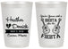 Personalized Wedding 20 oz Frosted Cups - Siesta Fiesta Mexico | 207