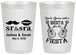 Personalized Wedding 20 oz Frosted Cups - Siesta Fiesta Sr Sra | 208