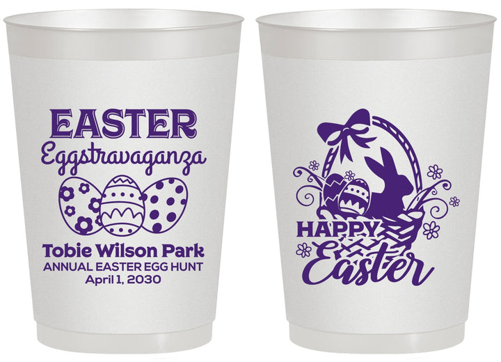 Personalized Easter 20 oz Frosted Cups - Easter Bunny | 210008