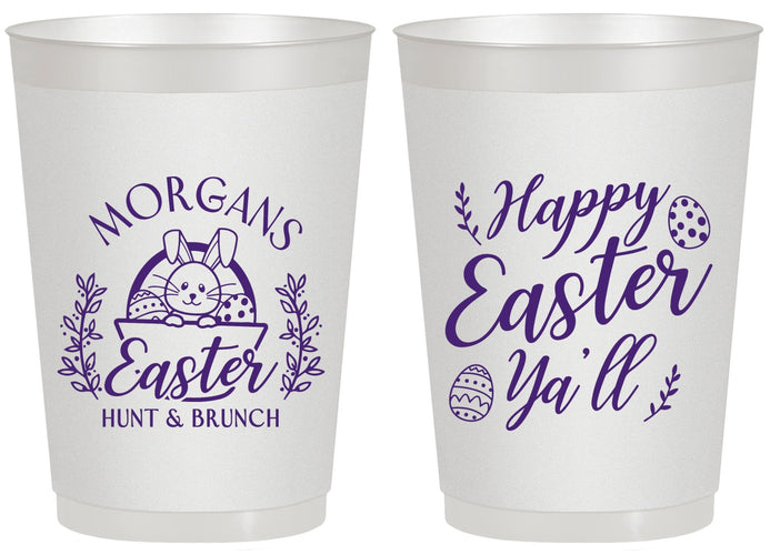 Personalized Easter 20 oz Frosted Cups - Easter Bunny | 210010