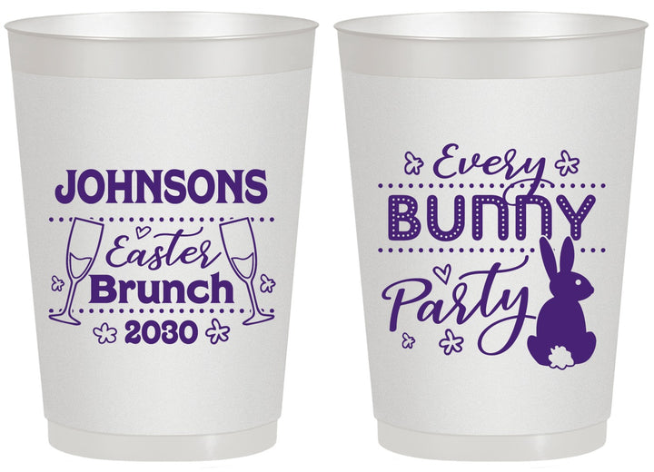 Personalized Easter 20 oz Frosted Cups - Every Bunny Party | 210016