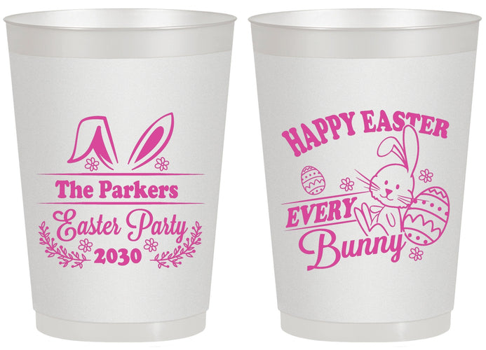 Personalized Easter 20 oz Frosted Cups - Bunny Eggs | 210019