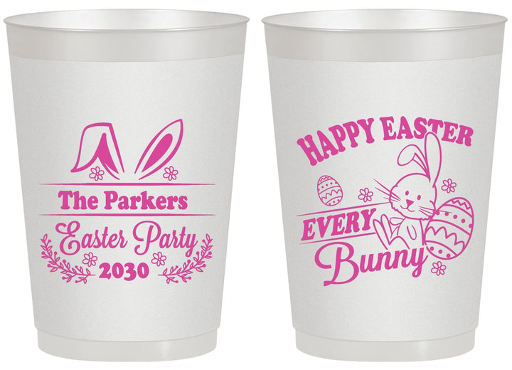 Personalized Easter 20 oz Frosted Cups - Bunny Eggs | 210019