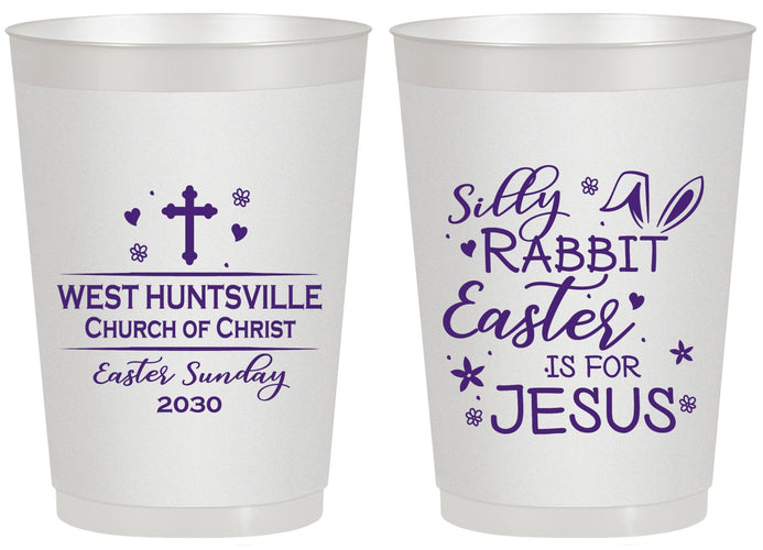 Personalized Easter 20 oz Frosted Cups - Easter Is For Jesus | 210022