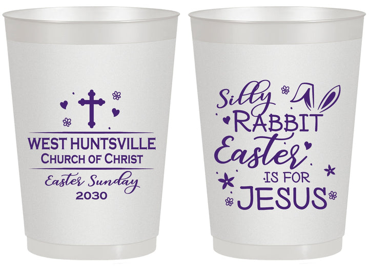 Personalized Easter 20 oz Frosted Cups - Easter Is For Jesus | 210022