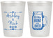 Personalized Wedding 20 oz Frosted Cups - The Hunt Is Over Mason Jar | 211