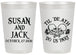 Personalized Wedding 20 oz Frosted Cups - Til Death Do Us Part | 213