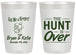 Personalized Wedding 20 oz Frosted Cups - The Hunt Is Over | 216