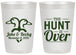 Personalized Wedding 20 oz Frosted Cups - The Hunt Is Over Duck | 217