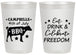 Personalized 4th Of July 20 oz Frosted Cups - Eat Drink Freedom | 220000