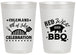 Personalized 4th Of July 20 oz Frosted Cups - Red White Bbq | 220008
