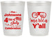 Personalized 4th Of July 20 oz Frosted Cups - Merica Yall | 220034