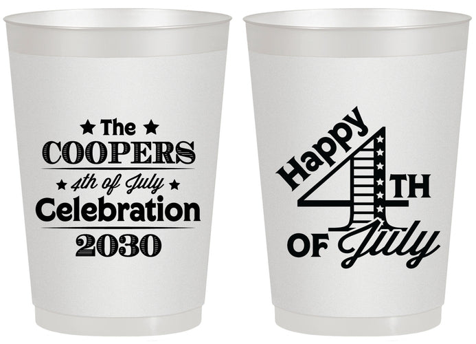 Personalized 4th Of July 20 oz Frosted Cups - Independence Day | 220040