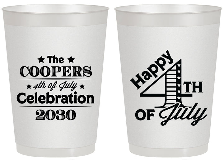 Personalized 4th Of July 20 oz Frosted Cups - Independence Day | 220040
