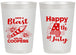 Personalized 4th Of July 20 oz Frosted Cups - Fireworks | 220046