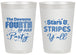 Personalized 4th Of July 20 oz Frosted Cups - Stars Stripes | 220047