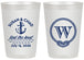 Personalized Wedding 20 oz Frosted Cups - Monogram Nautical | 226